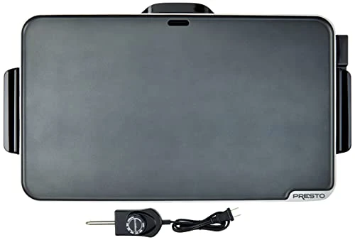 Presto 07072 Slimline Griddle, Black, 22" & 06852 16-Inch Electric Skillet With Glass Cover 1 Presto 07072 Slimline Griddle, Black, 22" & 06852 16-Inch Electric Skillet With Glass Cover