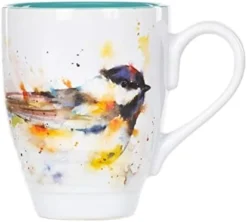 Dean Crouser Spring Cardinal Watercolor Yellow 16 Ounce Glossy Ceramic Stoneware Bird Mug With Easy Grip Handle -Kitchen Island Sale 31LJTWHm68L. AC