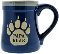 Mama Bear Coffee Mug, 18oz - Ceramic Coffee Mug With Nobody Messes With My Cubs Quote - This Mug For Mom Makes A Great Gift - Features Cute Bear Paw Shape -Kitchen Island Sale 31M j9Jp jL. AC