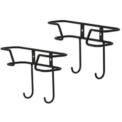 MyGift Wall Mounted Matte Black Metal Plate Display Rack With Hanging Hooks For Teacups And Mugs, Decorative Plate Holder Stand With Cup Hooks, Set Of 2 10 MyGift Wall Mounted Matte Black Metal Plate Display Rack With Hanging Hooks For Teacups And Mugs, Decorative Plate Holder Stand With Cup Hooks, Set Of 2 -Kitchen Island Sale 31O6ubABWqL