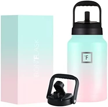 Ports Water Bottle - 128 Oz/One Gallon, 2 Lids, Straw And Spout, Leak Proof, Vacuum Insulated Stainless Steel, Hot Cold, Double Walled, Simple Thermo Mug, Metal Canteen Jug Growler 13 Ports Water Bottle - 128 Oz/One Gallon, 2 Lids, Straw And Spout, Leak Proof, Vacuum Insulated Stainless Steel, Hot Cold, Double Walled, Simple Thermo Mug, Metal Canteen Jug Growler - Image 13