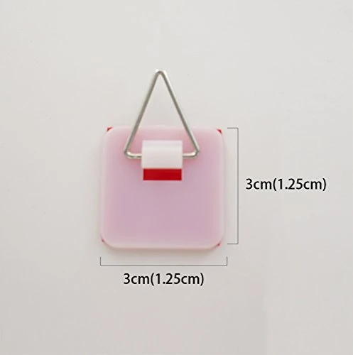 1.25 Inch Invisible Adhesive Plate Hanger Set Vertical Plate Holders For The Wall (10 Pack) 2 1.25 Inch Invisible Adhesive Plate Hanger Set Vertical Plate Holders For The Wall (10 Pack) - Image 2