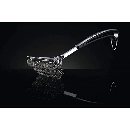 Napoleon 64000 Rotisserie Basket Grill Accessory, Stainless Steel & Barbecue Grill Accessory 62059 - Bristle-Free Triple-Row Grill Brush With Rolled Stainless Steel - BBQ Grill Maintenance Accessory 5 Napoleon 64000 Rotisserie Basket Grill Accessory, Stainless Steel & Barbecue Grill Accessory 62059 - Bristle-Free Triple-Row Grill Brush With Rolled Stainless Steel - BBQ Grill Maintenance Accessory - Image 5