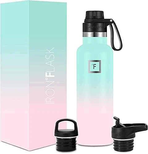 Ports Water Bottle - 24 Oz, 3 Lids (Spout Lid), Leak Proof, Vacuum Insulated Stainless Steel, Hot Cold, Double Walled, Thermo Mug, Standard Metal Canteen 6 Ports Water Bottle - 24 Oz, 3 Lids (Spout Lid), Leak Proof, Vacuum Insulated Stainless Steel, Hot Cold, Double Walled, Thermo Mug, Standard Metal Canteen - Image 6