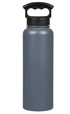 /FIFTY Double Wall Vacuum Insulated Water Bottle, Stainless Steel, Wide Mouth With Three Finger Cap