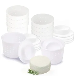 10 Pcs Cheese Molds + Pistons - Basic Cheese Mold 10 Oz (300 Ml) + Follower Piston - Cheese Making Kit With Piston - Cheese Mold For Cheese Making - Cheese Set For Press 11 10 Pcs Cheese Molds + Pistons - Basic Cheese Mold 10 Oz (300 Ml) + Follower Piston - Cheese Making Kit With Piston - Cheese Mold For Cheese Making - Cheese Set For Press -Kitchen Island Sale 31Rx9LXqERL