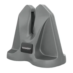 Knife Sharpener For Serrated And Steel Knives - Keep Your Cooking Blades Ready To Use - Pull Through Adjustable Angle Kitchen Knife Sharpening System With Ergonomic Handle And Anti-Slip Pads