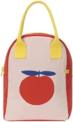 Zipper Lunch Bag | Organic Cotton Lunch Bag For Men, Women & Kids (Peach) -Kitchen Island Sale 31U701fd7OL. AC