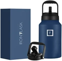 Ports Water Bottle - 128 Oz/One Gallon, 2 Lids, Straw And Spout, Leak Proof, Vacuum Insulated Stainless Steel, Hot Cold, Double Walled, Simple Thermo Mug, Metal Canteen Jug Growler 26 Ports Water Bottle - 128 Oz/One Gallon, 2 Lids, Straw And Spout, Leak Proof, Vacuum Insulated Stainless Steel, Hot Cold, Double Walled, Simple Thermo Mug, Metal Canteen Jug Growler -Kitchen Island Sale 31U79Ix5UkL. AC