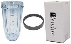 Replacement 32 Ounce Extra Large Cup Jar With Comfort Lip Ring, Compatible With Nutribullet 600W, 900W, NB-101B, NB-101S, NB-201, NBR-0601, NBR-1201, NB9-1301, 900 Pro Series Blenders -Kitchen Island Sale 31U7bMvsblL