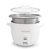 RC-2010 Electric Rice Cooker With Stainless Steel Inner Pot Makes Soups, Stews, Grains, Cereals, Keep Warm Feature, 10 Cups Cooked, White