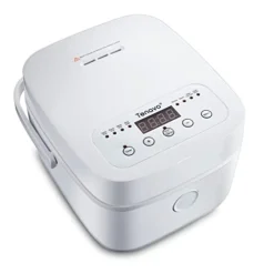 Digital Mini Rice Cooker 4 Cups Uncooked, 2L Rice Cooker Small, Portable Rice Cooker Small For 3-4 People, Travel Rice Cooker, Multi-cooker With 8 Smart Programs, 400W, White