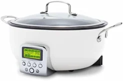 Greenpan Elite Essential Smart Electric 6QT Skillet Pot, Presets To Sear Saute Stir-Fry And Cook Rice, Healthy Ceramic Nonstick And Dishwasher Safe Parts, Easy-to-use LED Display, Ponderosa Pine -Kitchen Island Sale 31VXVInLOaL. AC
