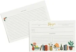 Harcoal Spoon Recipe Cards - Set Of 40 - Double Sided Natural White Cover Paper - 6" L X 4" W - Instructions And Ingredients List - Made In USA -Kitchen Island Sale 31VrFVBbZCL. AC