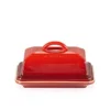 Le Creuset Stoneware European Butter Dish, Cerise