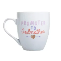 Pearhead Promoted To Godmother Mug, Keepsakes For Godmothers, New Baby Blessing Keepsakes, Godmother Proposal Gift, White -Kitchen Island Sale 31WC0YL01rL 1