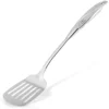 Heavy Duty Stainless Steel Metal Spatula - 14.8" Stainless Steel Spatula For Cooking - Spatula Stainless Steel For Frying - Ergonomic Easy Grip Handle - Slotted Turner Grill Spatula