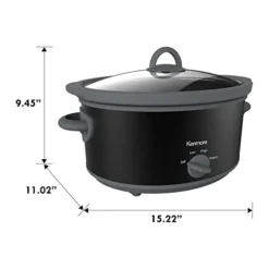 Enmore 5 Qt (4.7L) Slow Cooker, Black And Gray, Compact Countertop Cooking, Simple Dial Control, Easy To Use, Warm, Braise, Simmer, Sous Vide, Stew, Soup, Curry, Chili, Fondue, Yogurt 15 Enmore 5 Qt (4.7L) Slow Cooker, Black And Gray, Compact Countertop Cooking, Simple Dial Control, Easy To Use, Warm, Braise, Simmer, Sous Vide, Stew, Soup, Curry, Chili, Fondue, Yogurt -Kitchen Island Sale 31WexqkWNSL
