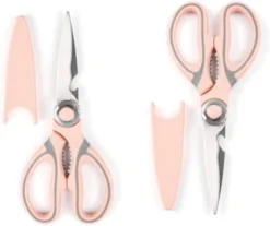 2Pcs Kitchen Shears, Heavy Duty Kitchen Scissors, Multi Purpose Stainless Steel Kitchen Utility Scissors With Cover, Dishwasher Safe Kitchen Shears (2Pcs, Pink) -Kitchen Island Sale 31WhTXrQAjL. AC