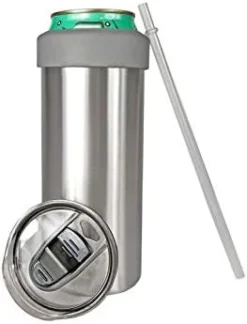 2-in-1 Stainless Steel Can Cooler Insulated For All 24&25 Oz Cans, Beer Can Cooler,seltzer Can Coozie, Can Insulator,and Work As A Iced Coffee Tumbler With Lid And Straw(Seafoam) -Kitchen Island Sale 31Xjf7PGyzL. AC