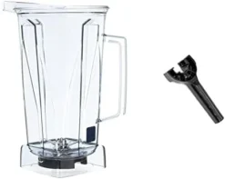 Clear Container With Blade And No Lid, 64 Ounce & 2-Part Lid And Plug, 64-Ounce (High Profile), Black - 15855 -Kitchen Island Sale 31XyHStxiBL. AC