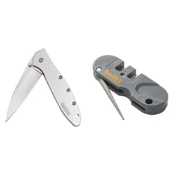 Kershaw Leek Pocket Knife, 3 Inch Blade, Great EDC Folding Knives, Frame Lock, SpeedSafe Assisted Opening, Made In The USA