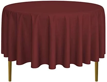- 10 Premium 108" Round Tablecloths For Wedding/Banquet/Restaurant - Polyester Fabric Table Cloths - White 6 - 10 Premium 108" Round Tablecloths For Wedding/Banquet/Restaurant - Polyester Fabric Table Cloths - White - Image 6