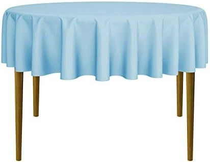 - 10 Premium 108" Round Tablecloths For Wedding/Banquet/Restaurant - Polyester Fabric Table Cloths - White 5 - 10 Premium 108" Round Tablecloths For Wedding/Banquet/Restaurant - Polyester Fabric Table Cloths - White - Image 5