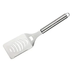 Extra Sturdy Grill Spatula With Bottle Opener-Heavy Duty Stainless Steel Metal BBQ Spatula- Large Metal Grilling Turner For Grilled Beef, Steak-4x6 In Hamburger Turner
