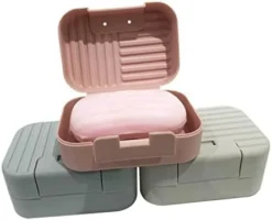 3pcs Box Sealable Containers Container With Lid Decorative Soap Dish Soap Holder Shower Soap Case Pink Soap Container Soap Box Portable Soap Box Dispenser Tray Drain Pipe Portable -Kitchen Island Sale 31b0eIhdxYL. AC