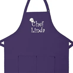 THE APRONPLACE Personalized Embroidered Chef Any Name Adult Apron