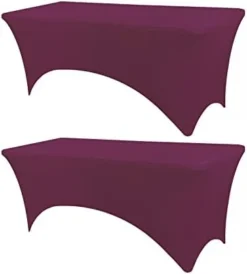 Stretch Spandex Table Cover, Fitted Table Clothes For 6 Foot Rectangle Tables, Black Table Cloths For Parties, Banquet And Festival (Black, 6FT) -Kitchen Island Sale 31bE55u2zAL. AC