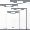 Xtra Large Cutting Boards, Plastic Cutting Boards For Kitchen (Set Of 4) Cutting Board Set Dishwasher Chopping Board With Juice Grooves Easy-Grip Handles, Grey, Empune