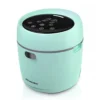 Smart Mini Rice Cooker 3 Cups Uncooked, One-Touch Small Rice Cooker 6 Cups Cooked, Personal Rice Multicooker Steamer With Non-Stick Inner Pot Delay Timer & Keep Warmer, For 1-2 People, Aqua