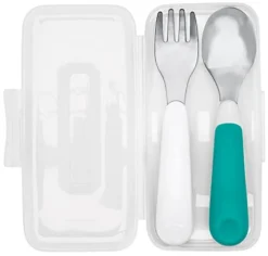 OXO Tot On-The-Go Fork And Spoon Set - Navy -Kitchen Island Sale 31bzySDC40L