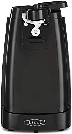 Bella Electric Can Opener, Automatic Can Opener, Knife Sharpener And Bottle Opener, Easy Safe Removable Cutting Lever, Cord Storage, Easy Clean-Up, Black 10 Bella Electric Can Opener, Automatic Can Opener, Knife Sharpener And Bottle Opener, Easy Safe Removable Cutting Lever, Cord Storage, Easy Clean-Up, Black - Image 10