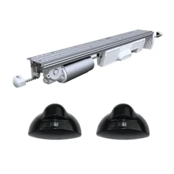 Black Color Automatic Residential Slide Door Opener Microwave Sensor Open, Touchless Sensor Auto Slide Door Opener For Home Door With 2PCS Black Microwave Sensor