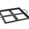 Charcoal Companion Porcelain Coated Salt Plate Holder, 10.2" X 10.2", Black