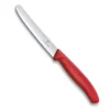 Victorinox Swiss Classic 4.5 Inch Serrated Utility Steak Knife With Red Handle