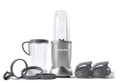 NutriBullet NB4-0401 Pro - High-Speed Blender/Mixer System With Hardcover Recipe Book Included (900 Watts) (Renewed)