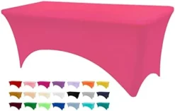 Stretch Spandex Table Cover, Fitted Table Clothes For 6 Foot Rectangle Tables, Black Table Cloths For Parties, Banquet And Festival (Black, 6FT) -Kitchen Island Sale 31etb2dtBL. AC