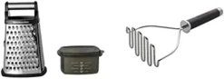 KitchenAid Gourmet 4-Sided Stainless Steel Box Grater With Detachable Storage Container, 10 Inches Tall, Black & Classic Multifunction Can Opener / Bottle Opener, 8.34-Inch, Black -Kitchen Island Sale 31gQxYGAveL. AC
