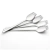 Sporks, 4-Pack 18/10 Spork Stainless Steel, Metal Spork For Everyday Household Use, 7.4-Inch Long Handle Dessert Spoons Ice Cream Spoons Salad Forks, Flatware Set Spork For Fruit Appetizer Dessert
