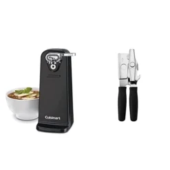 Cuisinart CCO-50BKN Deluxe Electric Can Opener, Black & Swing-A-Way Portable Can Opener, Black 7-Inch