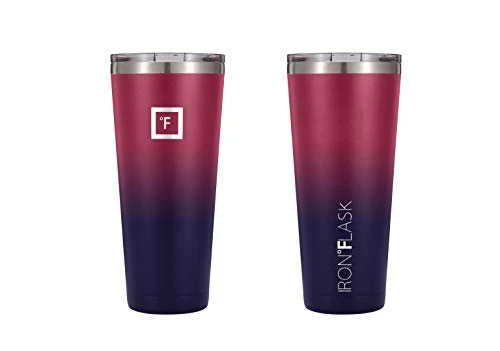 Classic Tumbler - 32 Oz, Vacuum Insulated Stainless Steel, Hot Cold, Double Walled, Thermo Travel Mug, Water Metal Canteen, Dark Rainbow 2 Classic Tumbler - 32 Oz, Vacuum Insulated Stainless Steel, Hot Cold, Double Walled, Thermo Travel Mug, Water Metal Canteen, Dark Rainbow - Image 2
