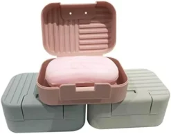 3pcs Box Sealable Containers Container With Lid Decorative Soap Dish Soap Holder Shower Soap Case Pink Soap Container Soap Box Portable Soap Box Dispenser Tray Drain Pipe Portable -Kitchen Island Sale 31jsXfCuIOL. AC