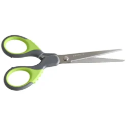 "Praktika" Softgrip Scissors, 6.69", Gray/Green