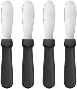 43013 Plastic Handle Butter Spreader, 8.75-Inch, Black, Set Of 4 -Kitchen Island Sale 31kGKebUHbL. AC
