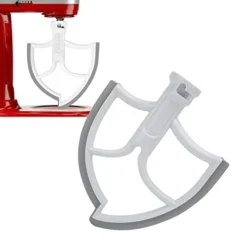 Beater For 6Q, Food Safety Attachments For Lift Stand Mixer, Flat Beater Paddle With Flexible Silicone Edges