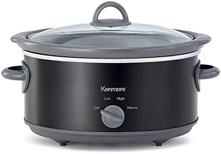 Enmore 5 Qt (4.7L) Slow Cooker, Black And Gray, Compact Countertop Cooking, Simple Dial Control, Easy To Use, Warm, Braise, Simmer, Sous Vide, Stew, Soup, Curry, Chili, Fondue, Yogurt 9 Enmore 5 Qt (4.7L) Slow Cooker, Black And Gray, Compact Countertop Cooking, Simple Dial Control, Easy To Use, Warm, Braise, Simmer, Sous Vide, Stew, Soup, Curry, Chili, Fondue, Yogurt - Image 9